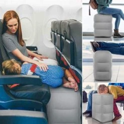 Vliegtuigbedje - Reiskussen - Voetensteun - Multifunctioneel Opblaasbaar Kussen Voor In Het Vliegtuig - Auto - Trein -Lionelo Winkel 1200x1200 438