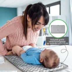 Brisby Slijtvaste Luiertas - Verzorgingstas Groot - Grijs - Inclusief Verschoonmatje - Isoleervakken - Fopspeen Houder - Makkelijk Te Bevestigen Aan De Kinderwagen -Lionelo Winkel 1200x1200 487