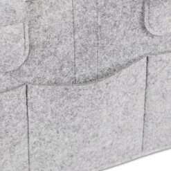 Relaxdays Luiertas Baby - Verzorgingstas Vilt - Organizer Luiers - Uitneembare Schotjes - Lichtgrijs -Lionelo Winkel 1200x1200 520