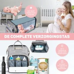 Vulpes BabyCare® Luiertas Rugzak - Luiertassen Met Babybed - Grote Luiertas Met Wieg- Luiertas Verzorgingstas Met Babybedje - Verzorgingsrugzak - Grijs 20 Vulpes BabyCare® Luiertas Rugzak - Luiertassen Met Babybed - Grote Luiertas Met Wieg- Luiertas Verzorgingstas Met Babybedje - Verzorgingsrugzak - Grijs -Lionelo Winkel 1200x1200 527
