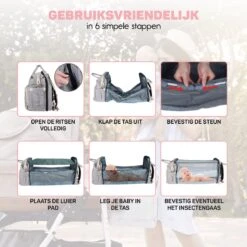 Vulpes BabyCare® Luiertas Rugzak - Luiertassen Met Babybed - Grote Luiertas Met Wieg- Luiertas Verzorgingstas Met Babybedje - Verzorgingsrugzak - Grijs 23 Vulpes BabyCare® Luiertas Rugzak - Luiertassen Met Babybed - Grote Luiertas Met Wieg- Luiertas Verzorgingstas Met Babybedje - Verzorgingsrugzak - Grijs -Lionelo Winkel 1200x1200 529