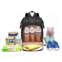 Miss Lulu Luiertas Rugzak - Inclusief Buggy En Kinderwagen Haken - Zwart (E6705 BK) -Lionelo Winkel 1200x1200 532