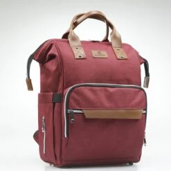 Periwinkle - Luiertassen - Waterproof Baby Verzorgingstas - Baby Rugzak - Luiertas - Verzorgingstas - Linnen - Bordeaux -Lionelo Winkel 1200x1200 628