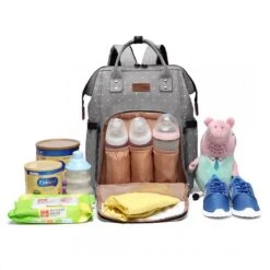 Miss Lulu Luier- En Verzorgingstas Rugzak - Grijs (E6705 D2-GY) -Lionelo Winkel 1200x1200 648