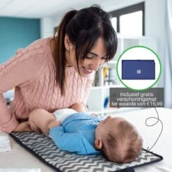 Brisby Slijtvaste Luiertas – Verzorgingstas – Met Buggymontage - Blauw -Lionelo Winkel 1200x1200 750