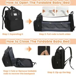 Merkloos Luiertas Rugzak - Luiertassen Met Babybed - Grote Luiertas Met Wieg - Luiertas Verzorgingstas Met Babybedje - Verzorgingsrugzak - Zwart 13 Merkloos Luiertas Rugzak - Luiertassen Met Babybed - Grote Luiertas Met Wieg - Luiertas Verzorgingstas Met Babybedje - Verzorgingsrugzak - Zwart -Lionelo Winkel 1200x1200 765