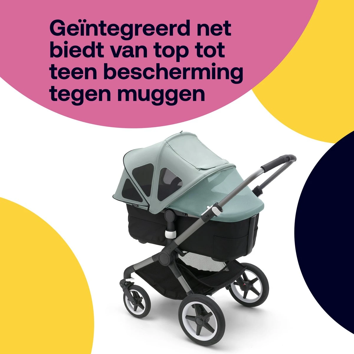 Bugaboo Fox3/Cameleon3 Breezy Zonnekap - Pine Green 5 Bugaboo Fox3/Cameleon3 Breezy Zonnekap - Pine Green - Afbeelding 5