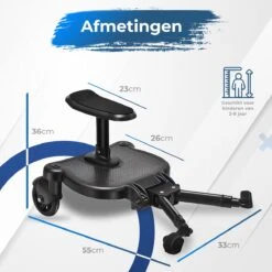 MESC Meerijdplankje Universeel Voor Buggy En Kinderwagen - Meerijdplankje Met Zitje 15 MESC Meerijdplankje Universeel Voor Buggy En Kinderwagen - Meerijdplankje Met Zitje -Lionelo Winkel 1200x1200 816