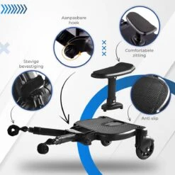 MESC Meerijdplankje Universeel Voor Buggy En Kinderwagen - Meerijdplankje Met Zitje 17 MESC Meerijdplankje Universeel Voor Buggy En Kinderwagen - Meerijdplankje Met Zitje -Lionelo Winkel 1200x1200 818