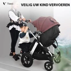 Vosoi - Meerijdplankje - Kinderwagen - Buggy's - Onderweg - Universeel - Verstelbaar - Zitje - Onderweg - 2 Wielen - Kinderwagen Accessoires -Lionelo Winkel 1200x1200 906