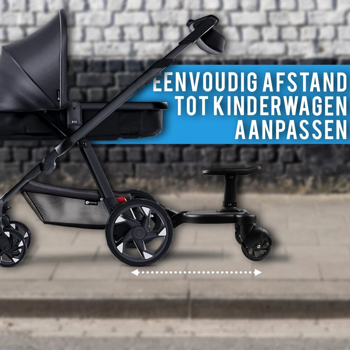 Merkloos Universeel Meerijdplankje Voor Kinderwagen – Inclusief Zitje – Verstelbaar Buggy Board 8 Merkloos Universeel Meerijdplankje Voor Kinderwagen – Inclusief Zitje – Verstelbaar Buggy Board - Afbeelding 8