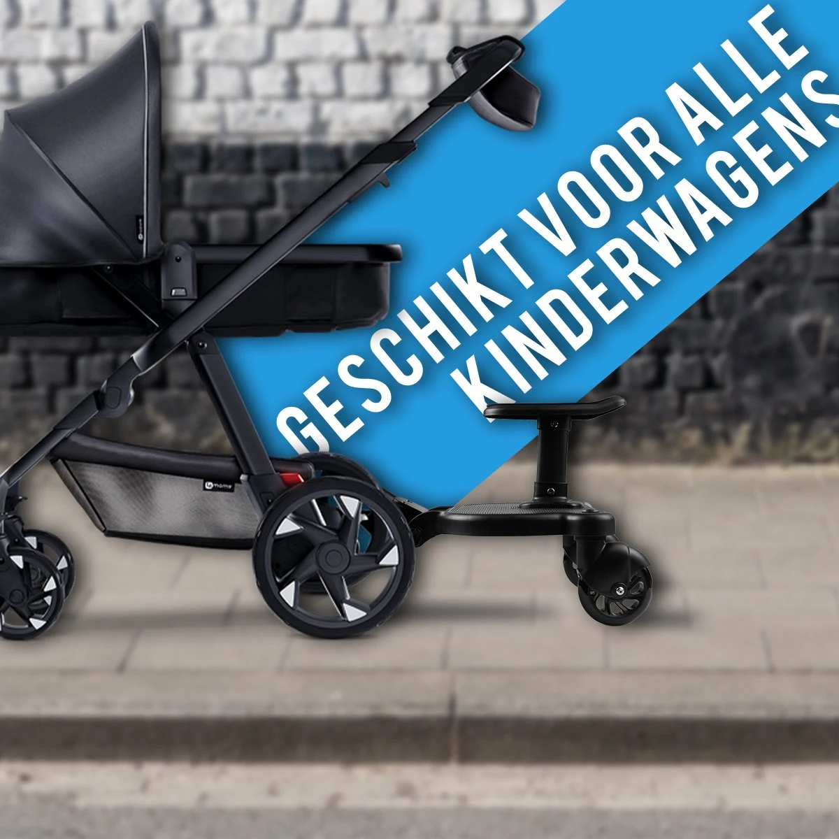 Merkloos Universeel Meerijdplankje Voor Kinderwagen – Inclusief Zitje – Verstelbaar Buggy Board 9 Merkloos Universeel Meerijdplankje Voor Kinderwagen – Inclusief Zitje – Verstelbaar Buggy Board - Afbeelding 9