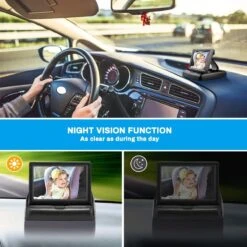 Achterbankspiegel Voor Baby/kind - Met 150° Groothoekcamera Voor Groot Gezichtsveld - Achteruitkijkspiegel, Autospiegel 6 Achterbankspiegel Voor Baby/kind - Met 150° Groothoekcamera Voor Groot Gezichtsveld - Achteruitkijkspiegel, Autospiegel -Lionelo Winkel 1200x1200 972