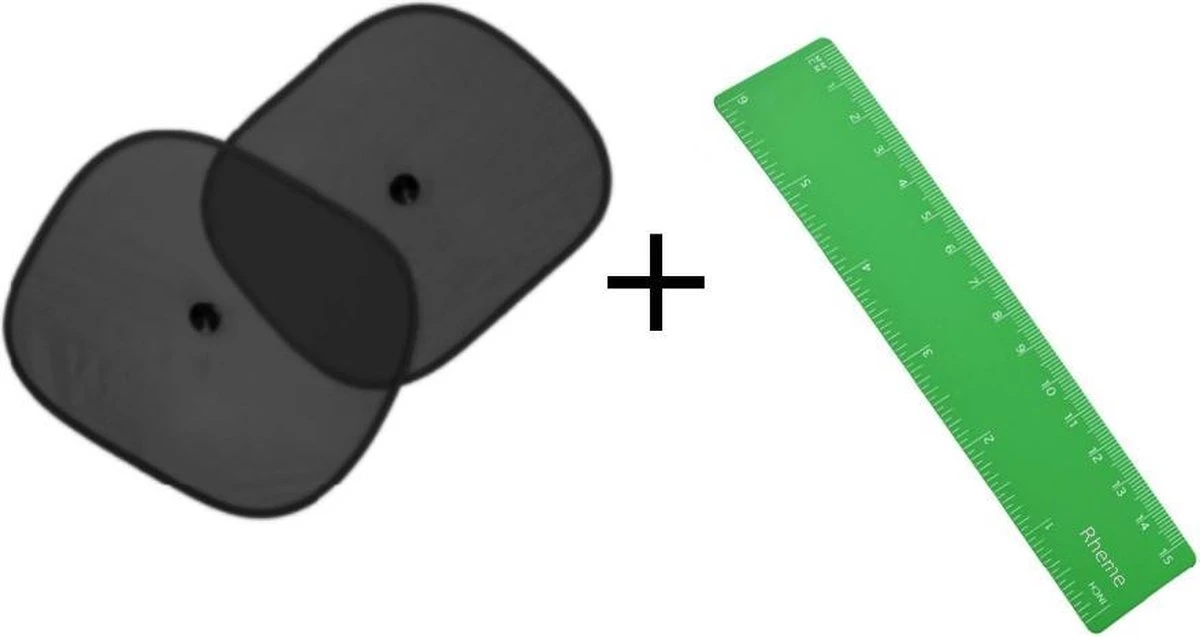 Zonnescherm Auto - Zonwering - Zijruit - UV Protectie - 2 Stuks Met Rheme Liniaal 3 Zonnescherm Auto - Zonwering - Zijruit - UV Protectie - 2 Stuks Met Rheme Liniaal - Afbeelding 3