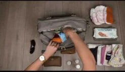 Grote Luiertas Double Zip Satchel Chestnut Redwood - Kunstleer - 42 Cm Breed -Lionelo Winkel 1200x695