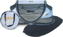 Deryan Baby Luxe Campingbedje – Inclusief Zelfopblaasbare Matras - Blue -Lionelo Winkel 1200x703 1