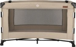 Reisbed Novi Baby® Nora Luxe Sand/Black -Lionelo Winkel 1200x745