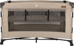 Reisbed Novi Baby® Nora Luxe Sand/Black -Lionelo Winkel 1200x748