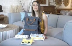 Periwinkle - Luiertassen - Waterproof Baby Verzorgingstas - Baby Rugzak - Luiertas - Verzorgingstas - Linnen - Bordeaux -Lionelo Winkel 1200x772 6