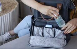 Periwinkle - Luiertassen - Waterproof Baby Verzorgingstas - Baby Rugzak - Luiertas - Verzorgingstas - Linnen - Bordeaux -Lionelo Winkel 1200x772 8