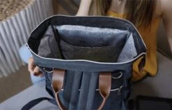 Periwinkle - Luiertassen - Waterproof Baby Verzorgingstas - Baby Rugzak - Luiertas - Verzorgingstas - Linnen - Bordeaux -Lionelo Winkel 1200x772 9