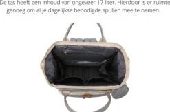 Humpy Dumpy Stijlvolle Luiertas Rugzak (Grijs) Met Uitschuifbaar Verschoon/ Slaap Bedje. Incl. Verschoon Matje, USB Poort & Buggy Straps -Lionelo Winkel 1200x792