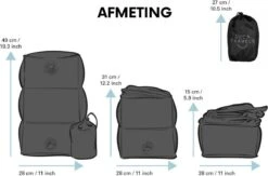 Juca Travels - Vliegtuigbedje - Voetkussen Opblaasbaar - Voetensteun - Voetenbankje - 3 Hoogte Standen - Reiskussen -Lionelo Winkel 1200x794
