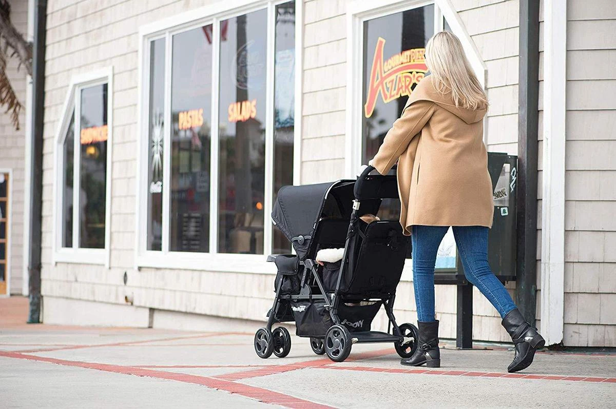 Joovy Caboose Too Ultralight Dubbele Buggy - Zwart - Duo Buggy - Lichtgewicht 8 Joovy Caboose Too Ultralight Dubbele Buggy - Zwart - Duo Buggy - Lichtgewicht - Afbeelding 8