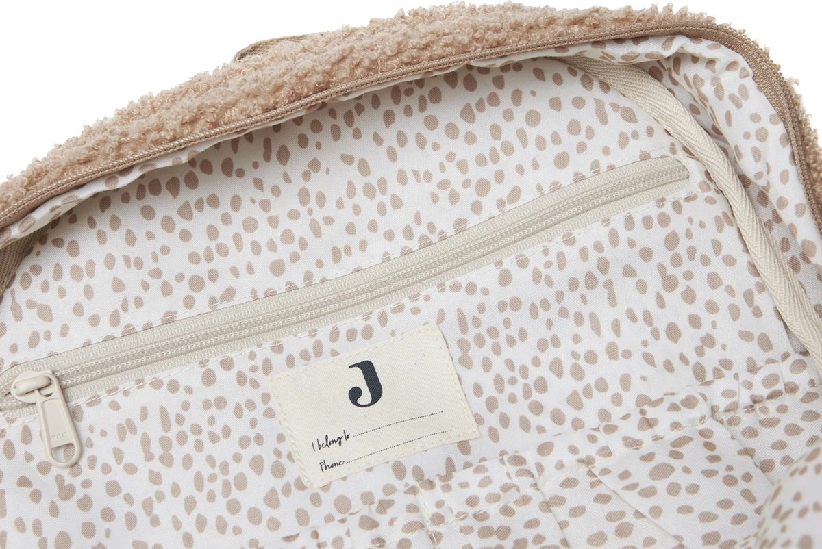 Jollein Luiertas Rugzak Boucle - Biscuit 5 Jollein Luiertas Rugzak Boucle - Biscuit - Afbeelding 5
