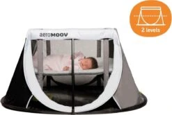 AeroMoov Instant Travel Cot Reisbed - Grey Rock -Lionelo Winkel 1200x806 4