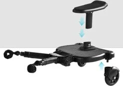 Merkloos Meerijdplankje - Kinderwagen - Buggy - KANT EN KLAAR - Al In Elkaar Gezet! - Met Zitje Voor Uw Kind - Zwart 11 Merkloos Meerijdplankje - Kinderwagen - Buggy - KANT EN KLAAR - Al In Elkaar Gezet! - Met Zitje Voor Uw Kind - Zwart -Lionelo Winkel 1200x844 3