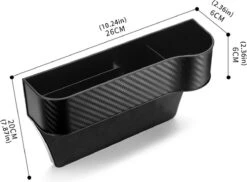 Autostoel Organizer Bijrijder Met Bekerhouder | Auto Opbergdoos Met Bekerhouder | Auto Organizer | Gap Filler Autostoel | Auto Gap Vuller | Organizer In Carbon Fiber Look | Auto Accessoires | Opbergen Auto Accessoires | -Lionelo Winkel 1200x882 1