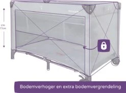 Prénatal Luxe Campingbedje Met Bodemverhoger - Inklapbaar Baby Campingbed - Reisbedje Met Wieltjes En Kruipluik - Inclusief Bodemmatras - 120 X 60 Cm - Grijs 10 Prénatal Luxe Campingbedje Met Bodemverhoger - Inklapbaar Baby Campingbed - Reisbedje Met Wieltjes En Kruipluik - Inclusief Bodemmatras - 120 X 60 Cm - Grijs -Lionelo Winkel 1200x882 2