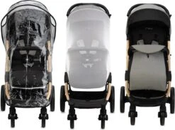 MoMi Wandelwagen - Compacte Lichtgewicht Buggy - Estelle Dakar Met XXL Wielen & Zonnekap - Leopard - Grijs-Goud (geschikt Van 6mnd - 22kg) -Lionelo Winkel 1200x894 1