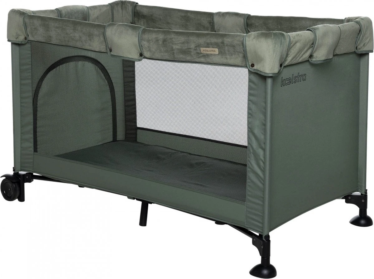 Koelstra Reisbed Travelsleeper LUX - 126x65 Cm. - Moss Green 4 Koelstra Reisbed Travelsleeper LUX - 126x65 Cm. - Moss Green - Afbeelding 4