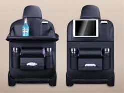 Merkloos Autostoel Organizer - Met Uitklapbare Laptophouder - Auto Organizer Met Tablet Houder - Auto Ipadhouder Voor Kinderen - Auto Organizer Met Uitklapbaar Tafel - Tray - Fleshouder - Tissuehouder - Car Organizer - Car Seat Organizer - Luxe Mat Zwart -Lionelo Winkel 1200x900 34