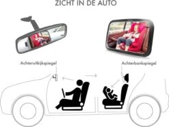 Merkloos Achterbank Spiegel Voor Baby & Kind - Auto Accessoires - Shatterproof - Zwarte A3 Verstelbare Monitor -Lionelo Winkel 1200x902 1
