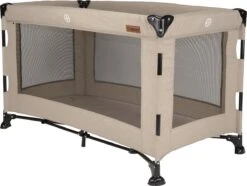 Reisbed Novi Baby® Nora Luxe Sand/Black -Lionelo Winkel 1200x906 4