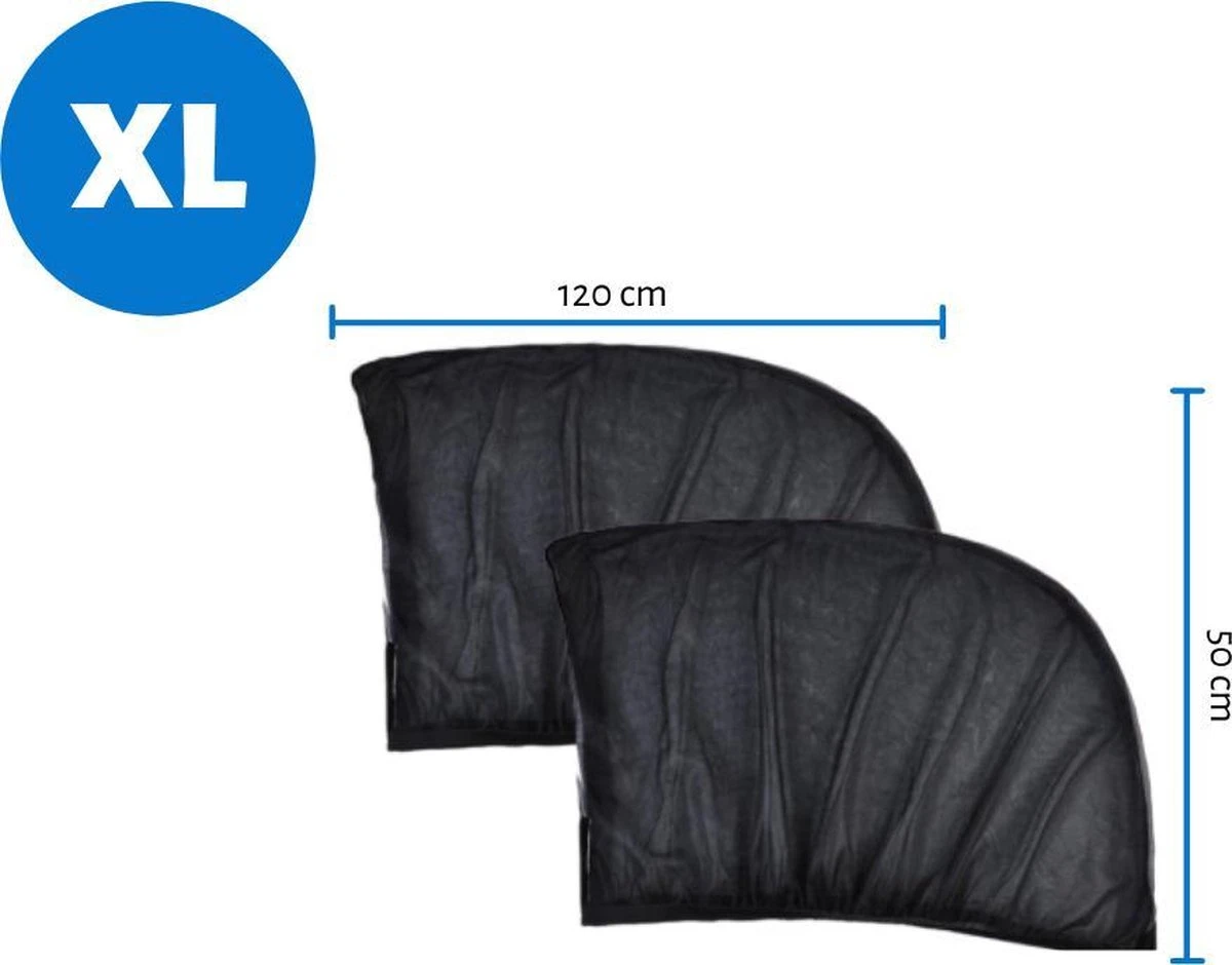 Merkloos 2 Stuks Auto-zonnescherm SPF 30+ Groot Voor Babyblok UV-stralen - Bescherm Uw Kinderen En Dieren – Zwart 8 Merkloos 2 Stuks Auto-zonnescherm SPF 30+ Groot Voor Babyblok UV-stralen - Bescherm Uw Kinderen En Dieren – Zwart - Afbeelding 8