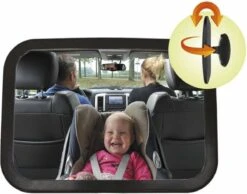 Dc Brands - Verstelbare Spiegel Voor In De Auto - Kinderspiegel Auto - Spiegel - Baby - Veiligheid