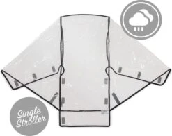Hauck Regenhoes - Geschikt Voor Buggy's - Transparant, Grijs -Lionelo Winkel 1200x954 2