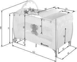Tectake - Reisbedje Babybed Campingbed Dodo - 132x75x104cm Incl. Aankleedkussen En Draagtas - Bruin - 402203 14 Tectake - Reisbedje Babybed Campingbed Dodo - 132x75x104cm Incl. Aankleedkussen En Draagtas - Bruin - 402203 -Lionelo Winkel 1200x972 4