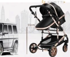 Merkloos Lioretti® Luxe Baby Buggy 3 In 1 | Baby Wagen | Kinderwagen Met Stoel En Wieg | Inklapbaar | Hoge Kwaliteit | Combi | Zwart -Lionelo Winkel 1200x976 3