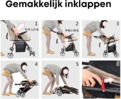 Merkloos Homezie Hondenbuggy | Huisdieren Tot 15 Kg | 4-wieler | Hondenbuggy Inklapbare | Katten Buggy | Buggy | Huisdieren Buggy -Lionelo Winkel 1200x982