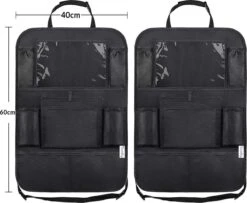 Merkloos Premium Luxe & Stevige Autostoel Organizer Met Tablet Houder - Set Van 2 - Auto Stoel Organiser - -Lionelo Winkel 1200x984 2