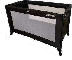 Cabino Campingbedje / Reisbed Set Inclusief Comfortabel Matras 60x120cm Zwart -Lionelo Winkel 1200x991