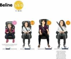 Nania - Autostoel BELINE Animals - Groep 1/2/3 - Meegroeistoel - Van 9 Tot 36 Kg - FLAMINGO -Lionelo Winkel 1200x995