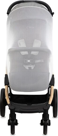 MoMi Wandelwagen - Compacte Lichtgewicht Buggy - Estelle Dakar Met XXL Wielen & Zonnekap - Leopard - Grijs-Goud (geschikt Van 6mnd - 22kg) -Lionelo Winkel 516x1200 1