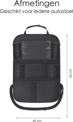 Flokoo Autostoel Organizer Voor Kinderen - Opbergsysteem Auto - Zwart -Lionelo Winkel 719x1200