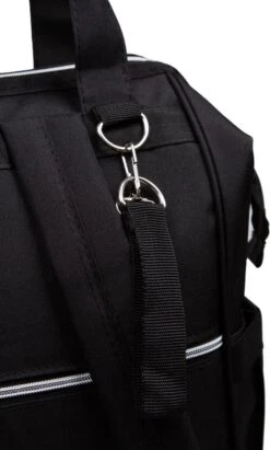 Pochon Baby - Luiertas Zwart - Thermosvakken - Kinderwagen Vriendelijk - Grote Capaciteit - 27,7 Liter -Lionelo Winkel 722x1200 1